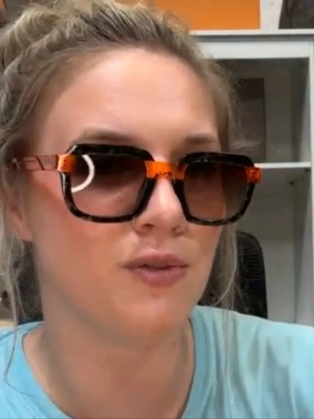 Face A Face Paris BLANK 2 Handmade Italy Designer Sunglasses Orange Green NWT